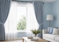 gorden yang cocok untuk cat warna biru muda